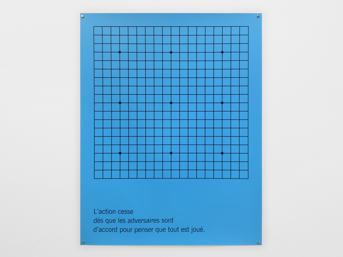Elsa Werth, L’action cesse (des que les), 2018, editions atelier arcay, serigraphie, 68x88cm_horizontale